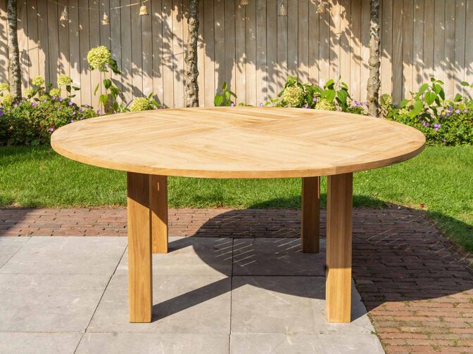 Teak tuintafel Toscane  rond 175cm