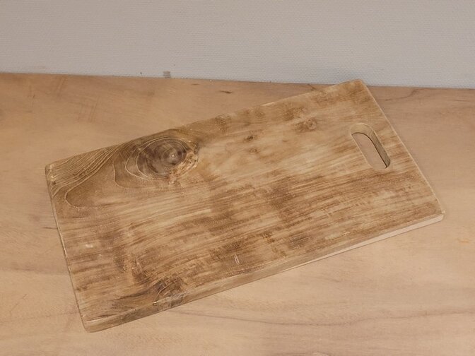 Teak snijplank 22x40cm - rechthoek