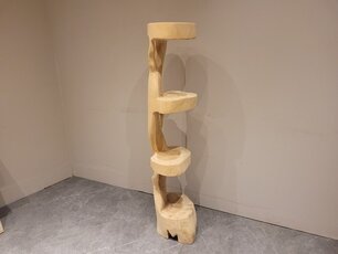 Robuuste etagere Suarhout 140cm  - 4 plateau