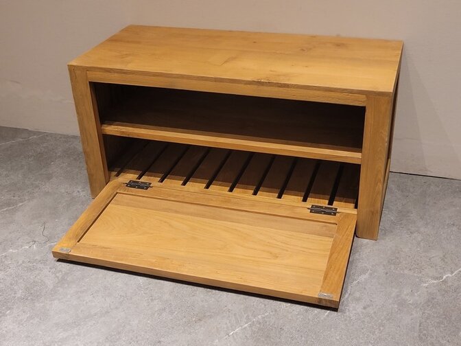 Teak schoenenkastje 90cm - Naturel