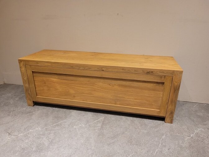 Teak schoenenkastje 130cm - Naturel