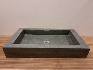 Wasbak natuursteen  80x45x13cm - FL22708