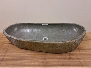 Wasbak natuursteen - 98x45x15cm - FL22716