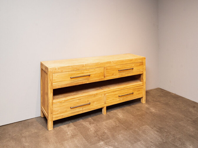 Badkamermeubel teak 180x45x85cm - Naturel