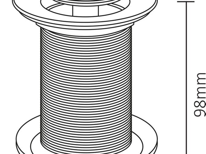 Differnz afvoerplug pop up, design, Goud
