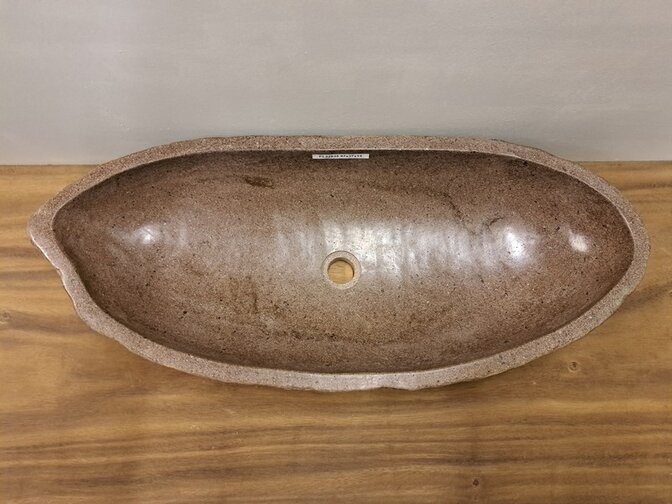 Wasbak natuursteen - 87x37x15cm - FL22835