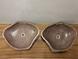 2 waskommen uit 1 steen - 55x43x15cm - FL22861