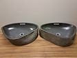 2 waskommen uit 1 steen - 59x41x15cm - FL22866