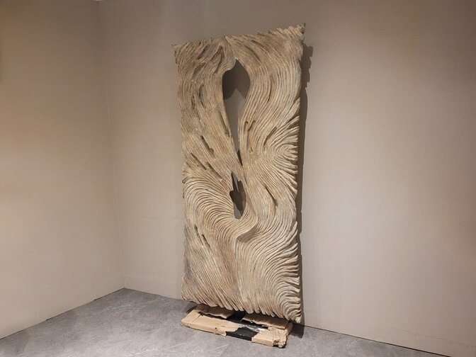 Uniek decoratie paneel op standaard - 90x215cm