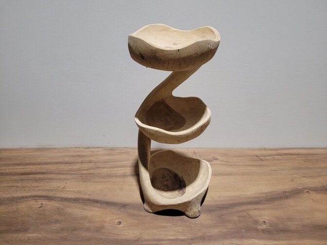 Fruitschaal 3-laags ±20x20x50cm - Etagere