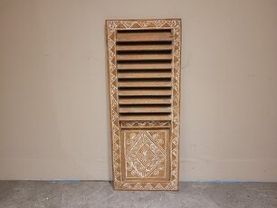 Louvre deur met houtsnijwerk - 40x100cm