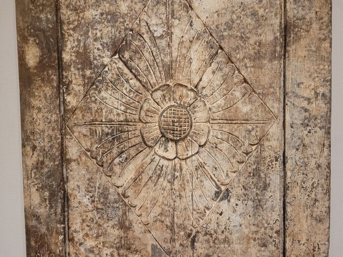 Houtsnijwerk muurdecoratie - 75x160x4cm