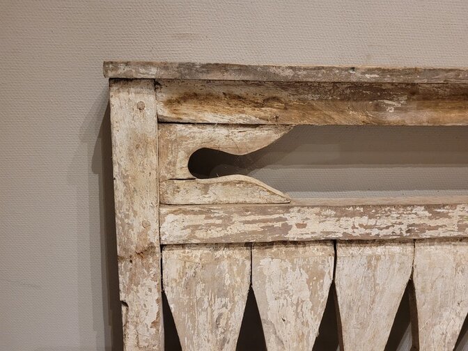 Oud houten frame Wit - 135x80cm - woondecoratie