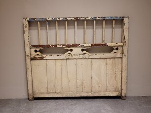 Oud houten frame Wit - 120x100cm - woondecoratie