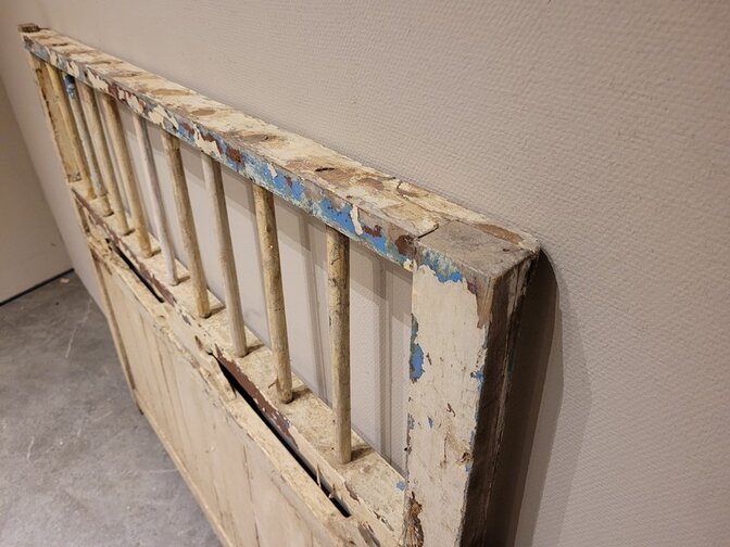 Oud houten frame Wit - 120x100cm - woondecoratie