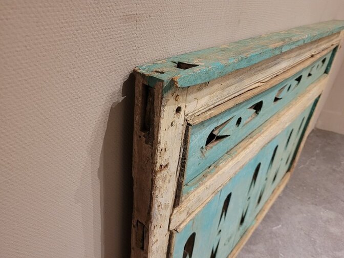 Oud houten frame Groen - 110x75cm - woondecoratie