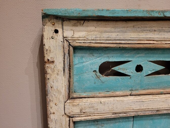 Oud houten frame Groen - 110x75cm - woondecoratie