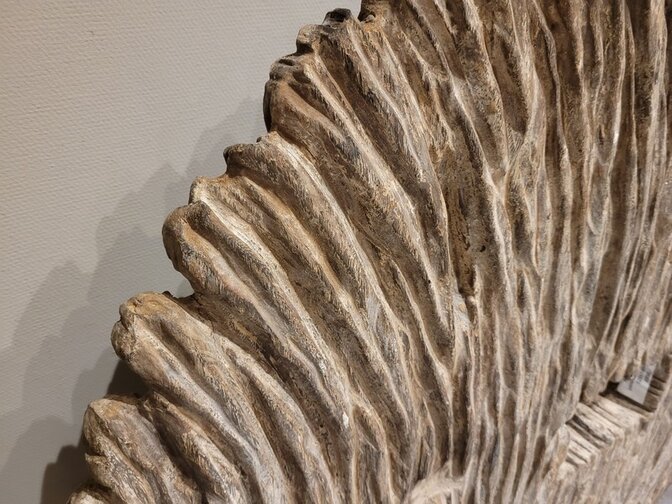 Rond decoratie paneel op standaard - 120x140cm