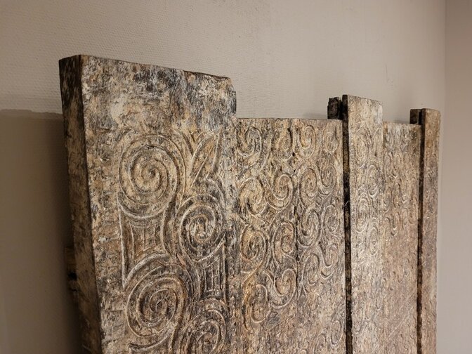 Wandpaneel met houtsnijwerk 145x170x10cm