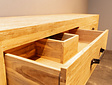 Teak badmeubelset 140cm incl kast, spiegels & waskommen White Wash