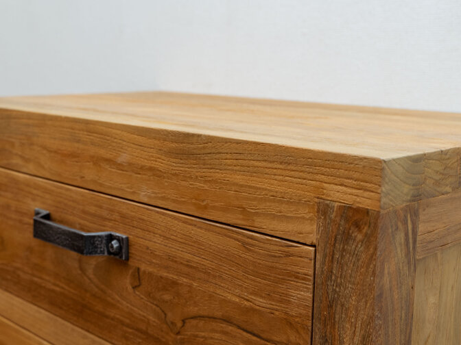 Zwevend badkamermeubel 80x45x50cm - Naturel