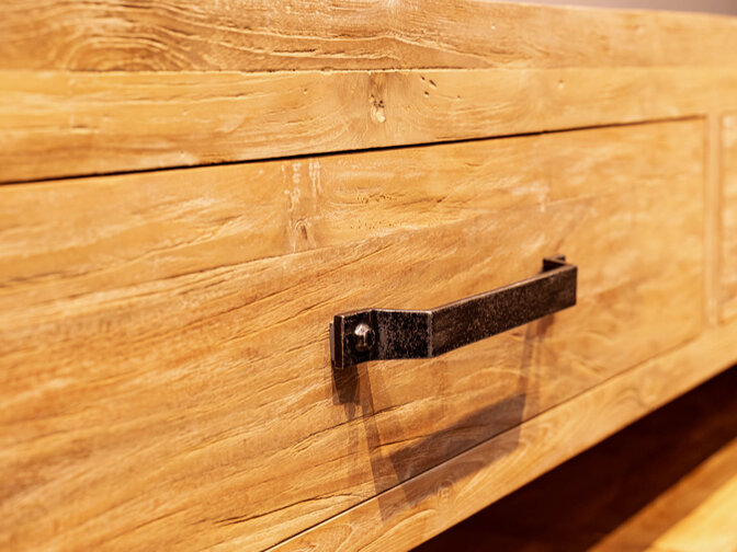 Badmeubelset hout 180cm - White Wash