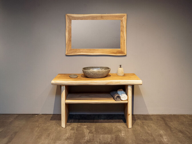 Suar badmeubelset 150cm incl  spiegel & waskom