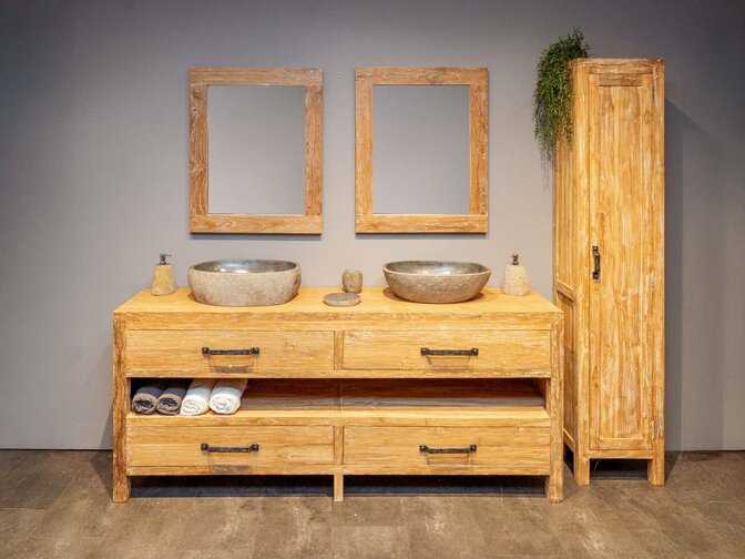 Compleet badmeubelset 200cm | White Wash