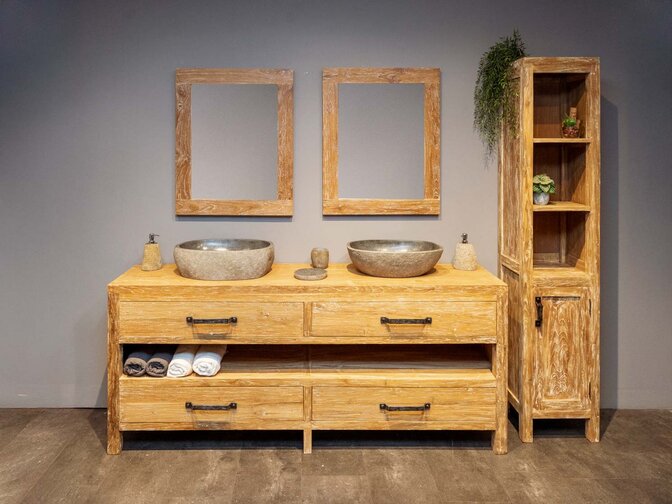 Compleet badmeubelset 200cm | White Wash