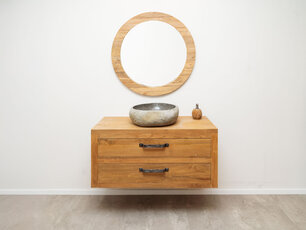 Compleet Wastafelmeubel 110cm - Naturel