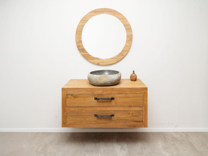 Compleet Wastafelmeubel 110cm - Naturel