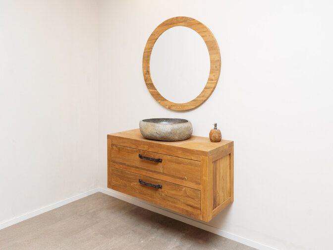 Compleet Wastafelmeubel 110cm - Naturel