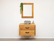 Compleet Wastafelmeubel 80cm - Naturel