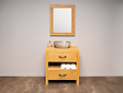 Compleet wastafelmeubel set 80cm  - Naturel