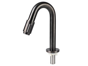Differnz koudwaterkraan gebogen - Gun Metal