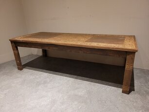 Salontafel met houtsnijwerk - 70x170x53cm