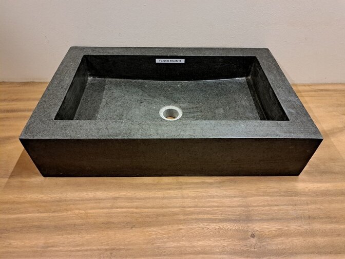 Wasbak natuursteen  60x38x13cm - FL22923