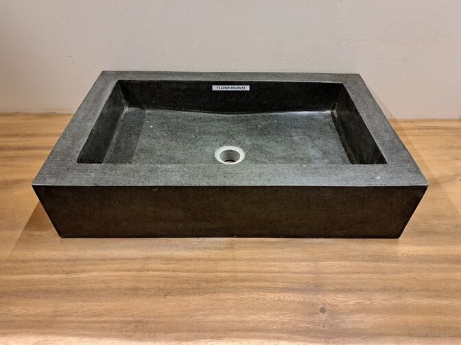 Wasbak natuursteen  60x38x13cm - FL22925