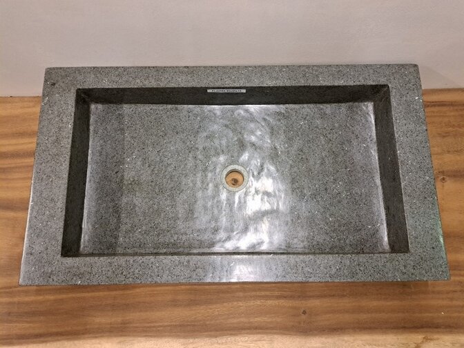 Wasbak natuursteen - 80x45x13cm - FL22985