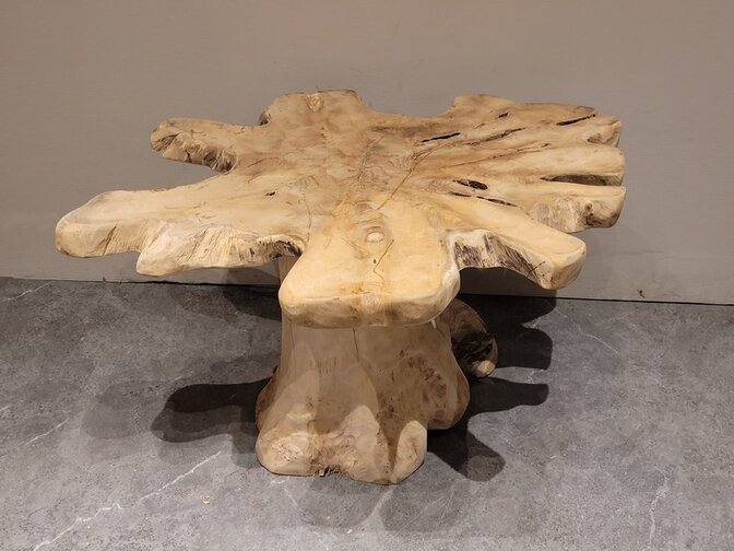 Salontafel van wortelhout 85x75x50cm - SR2461-24