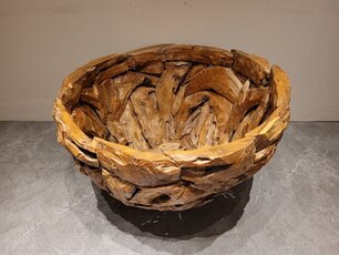 Bak van wortelhout blokken - 100x55cm