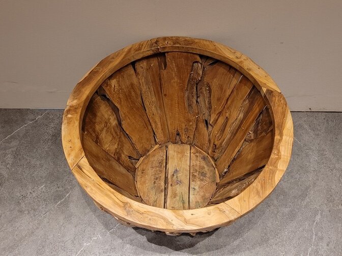 Bak van wortelhout blokken - 80x45cm