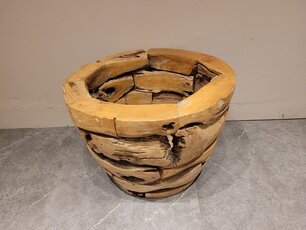 Bak van wortelhout blokken - 60x40cm