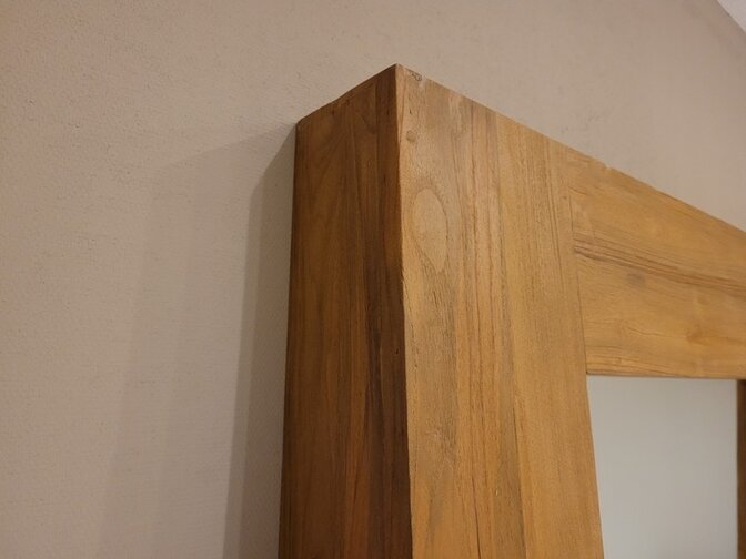 Staande Spiegel 140x200cm Naturel - Teak