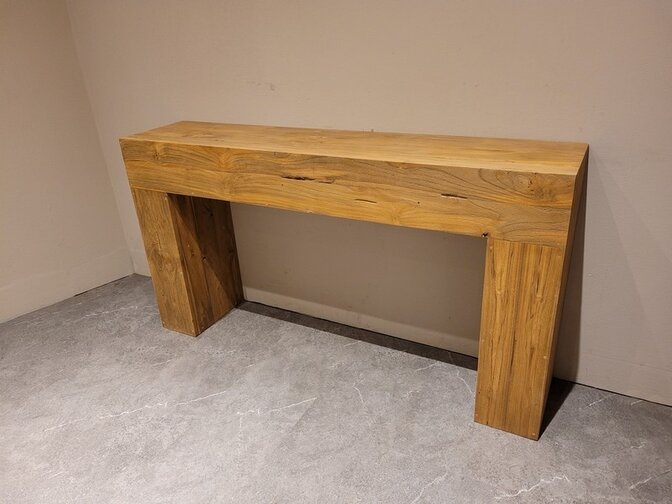 Gerecycled teak sidetable 150x32x80cm