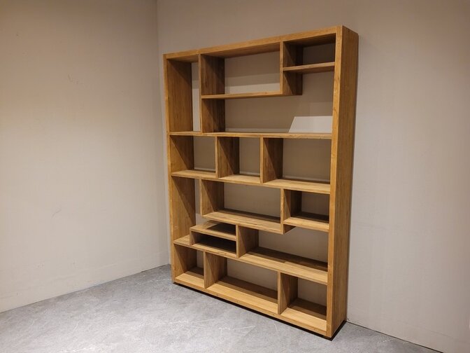 Teak boekenkast 150x200x30cm