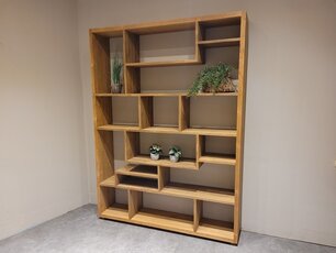 Teak boekenkast 150x200x30cm