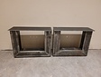 Metalen poot U salontafel - rustiek zwart (per set)