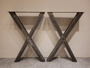 Boomstam bartafel poot X - per set