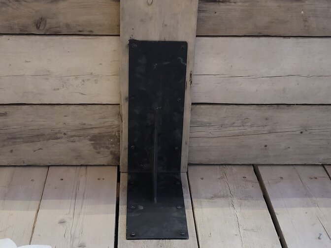 Metalen schapdrager - zwart 30x40cm - per stuk